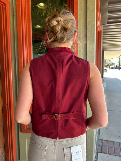 Mesmerized Vest - Scarlet