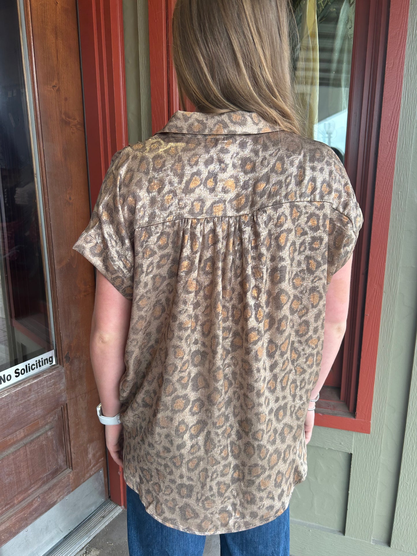 Iced Latte Leopard Top
