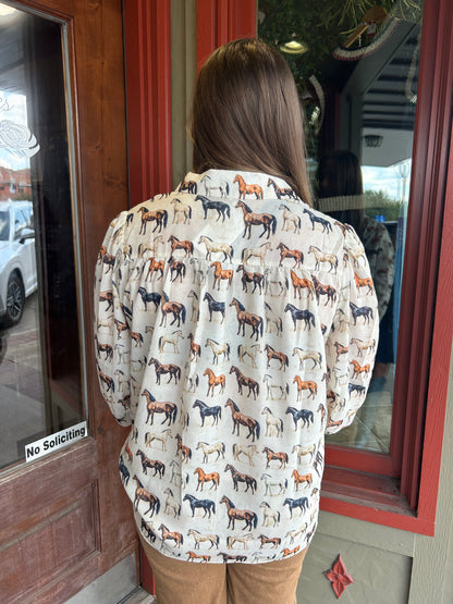 Caroline Horse Top