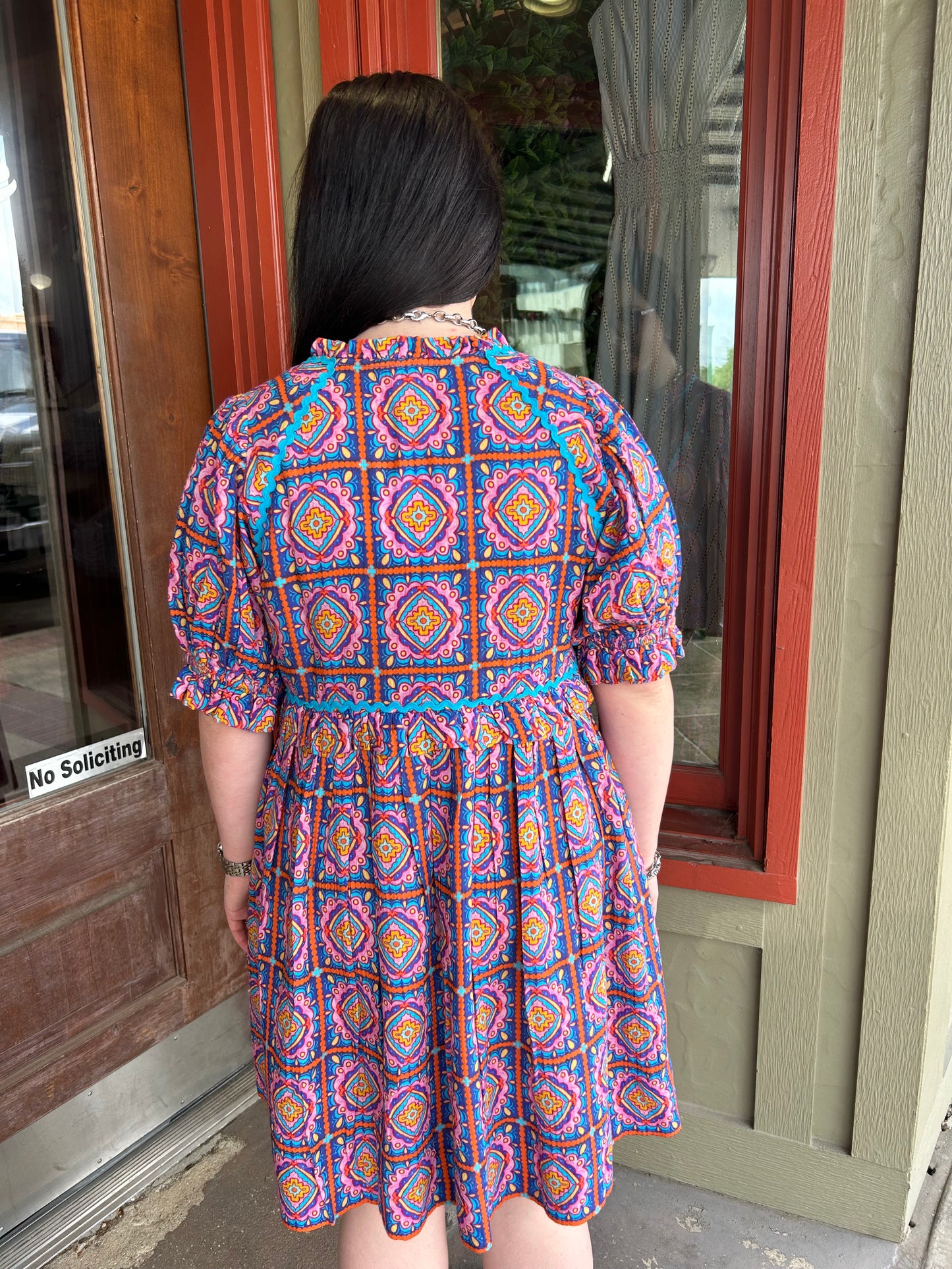 Talia Dress - Tiles