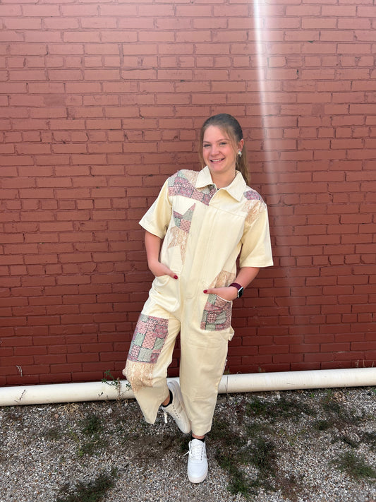 Round Top Girl Jumpsuit