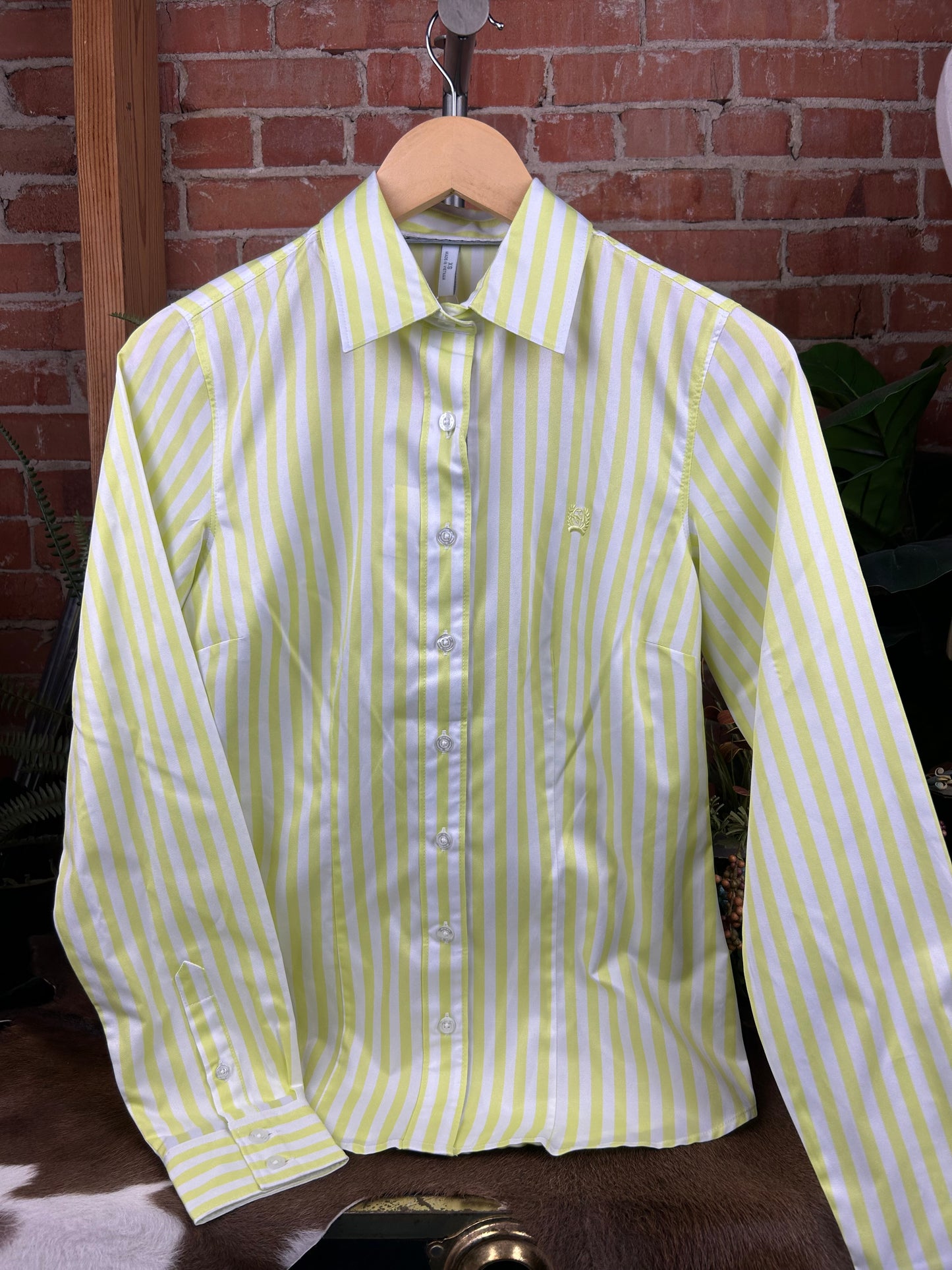 Lime Stripe Shirt