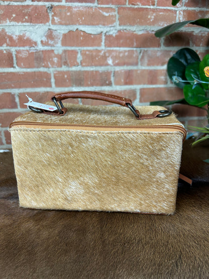 Cowhide Make Up Box
