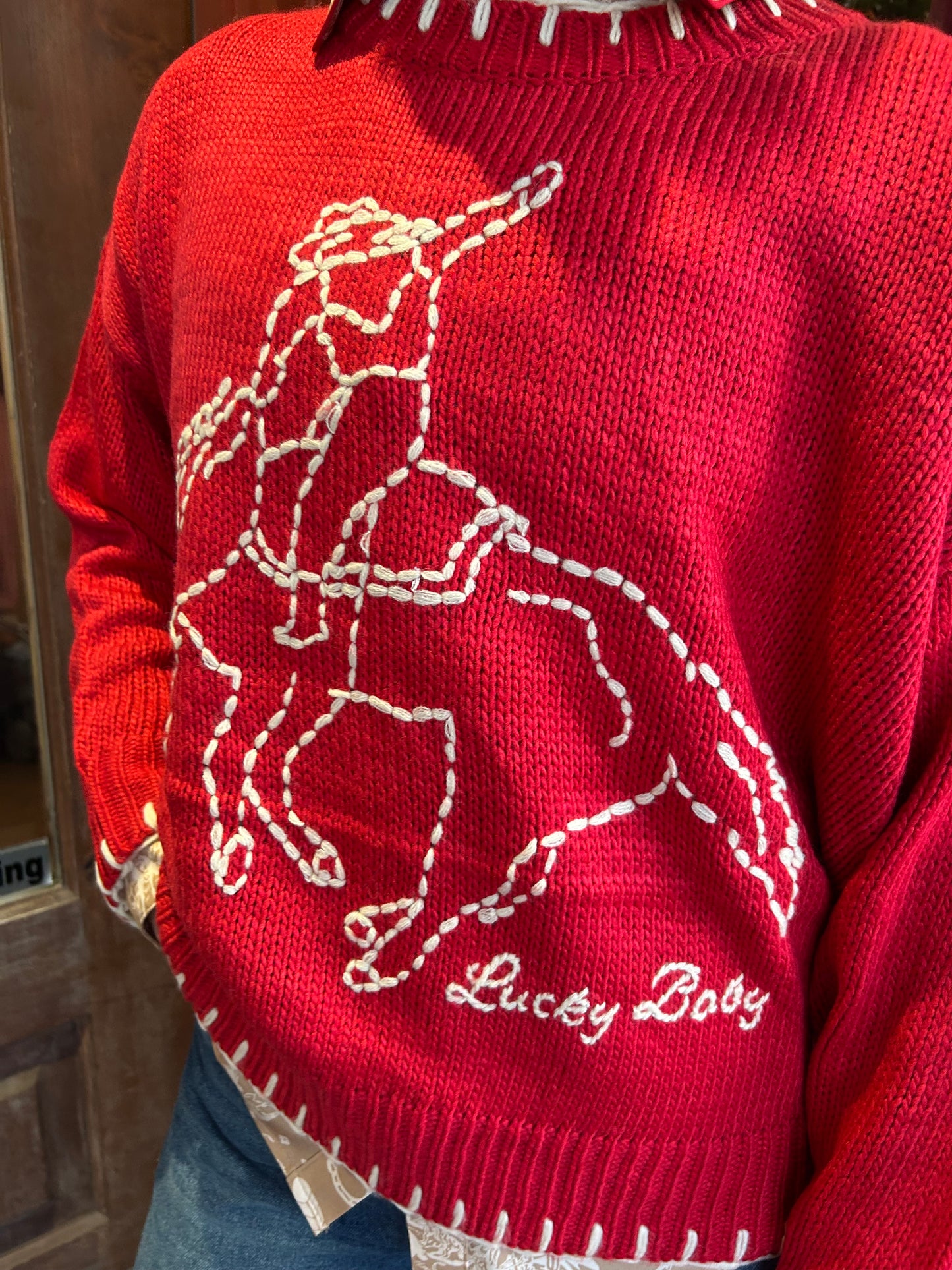 Stitched Up Cowboy Sweater
