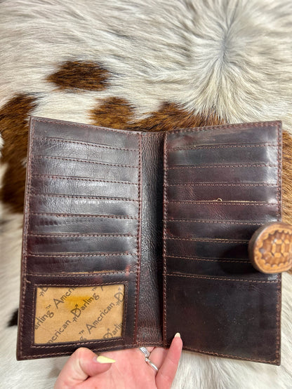 Oak Leaf Tooled Wallet