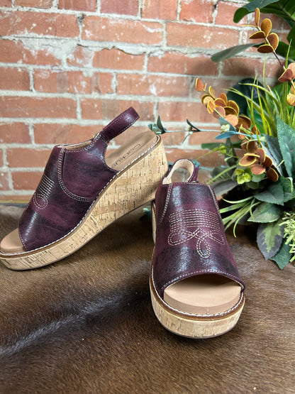 Most Wanted Wedge - Maroon