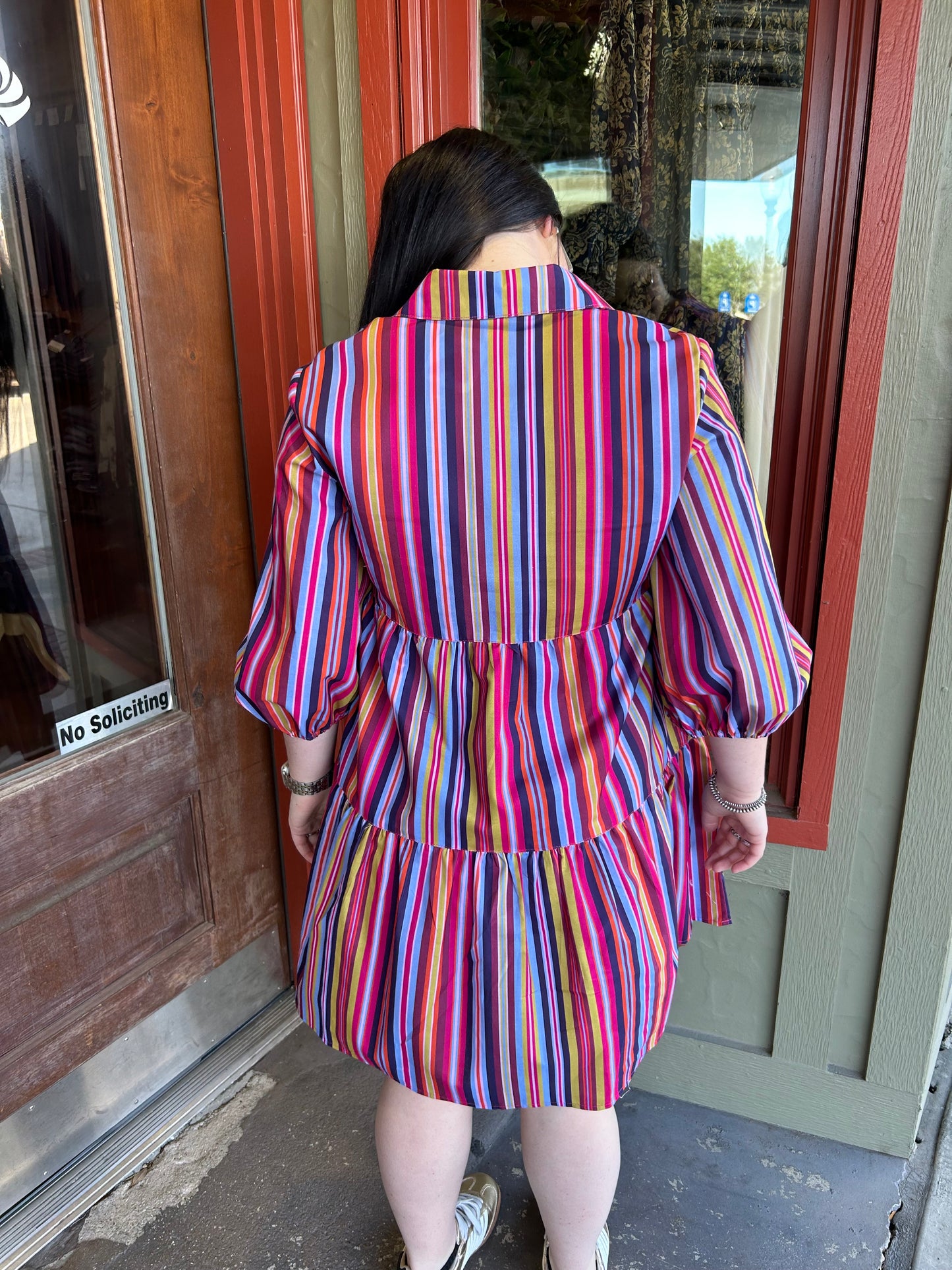 Tired Stripe Dress