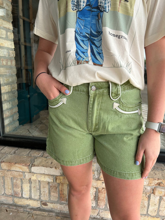 Ride Along Shorts - Olive