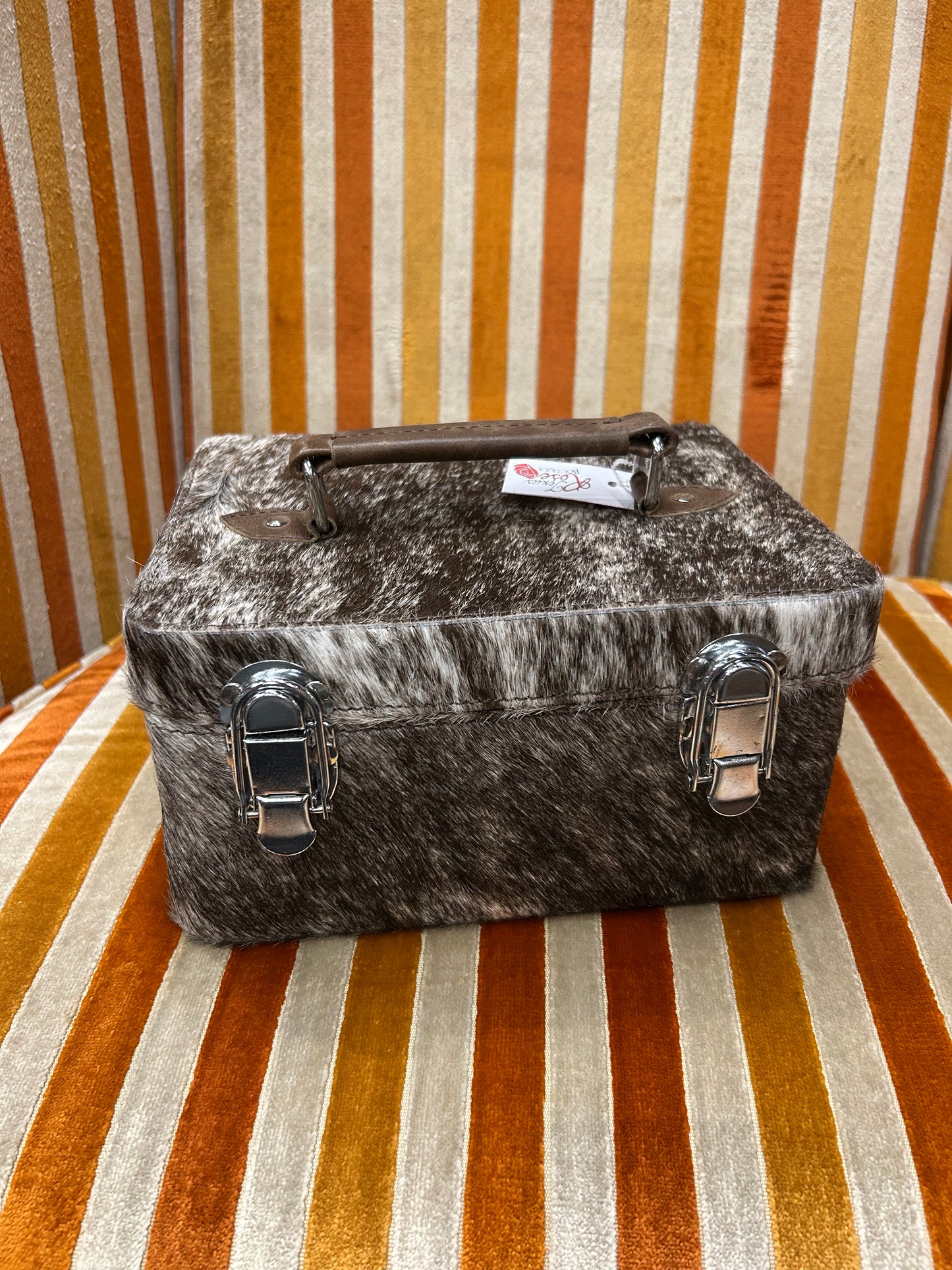 Rectangle Cowhide Jewelry Box