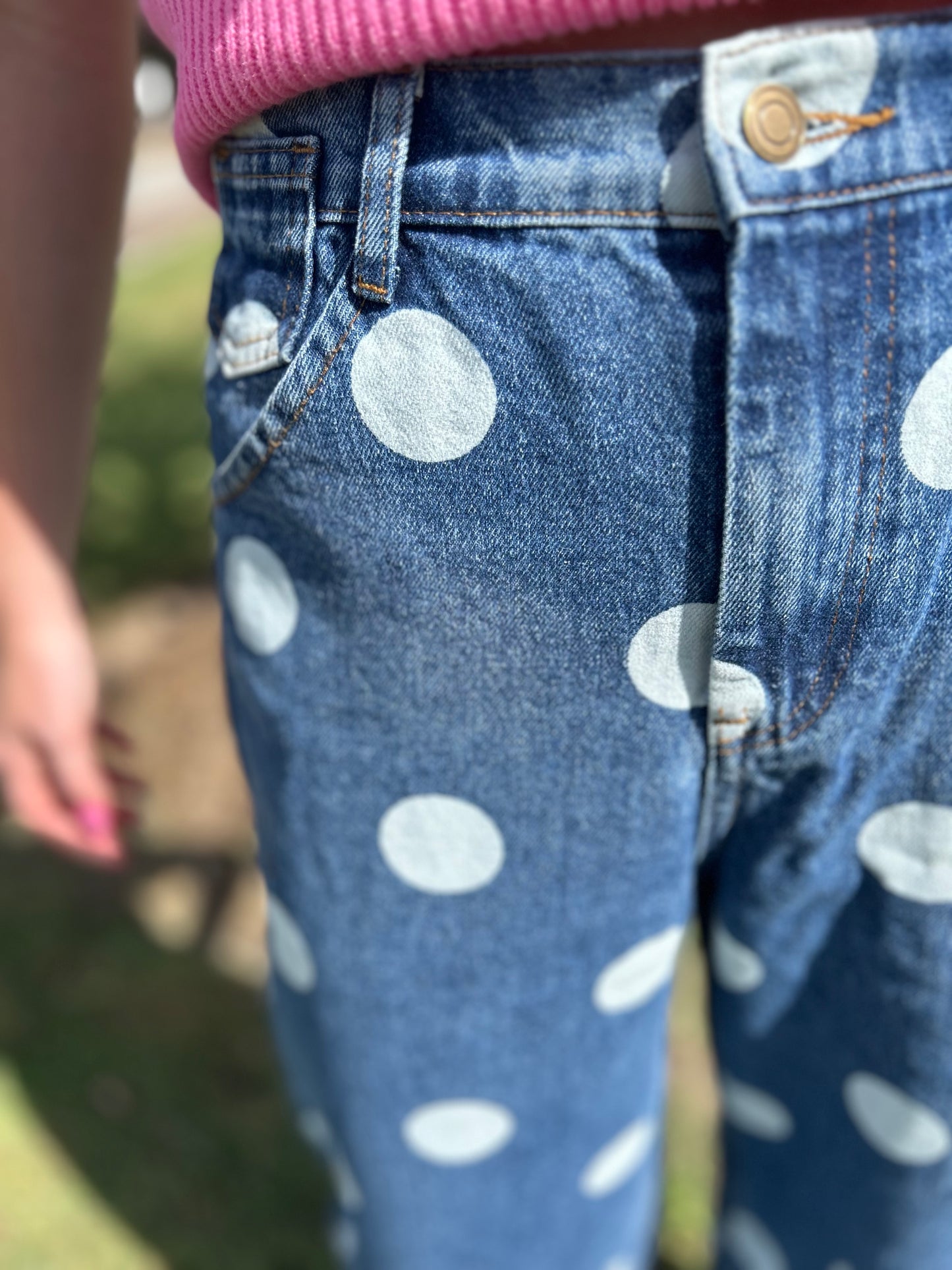 Dingy Dot Barrel Jeans