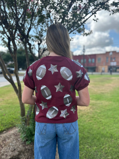 Football Sequin Top