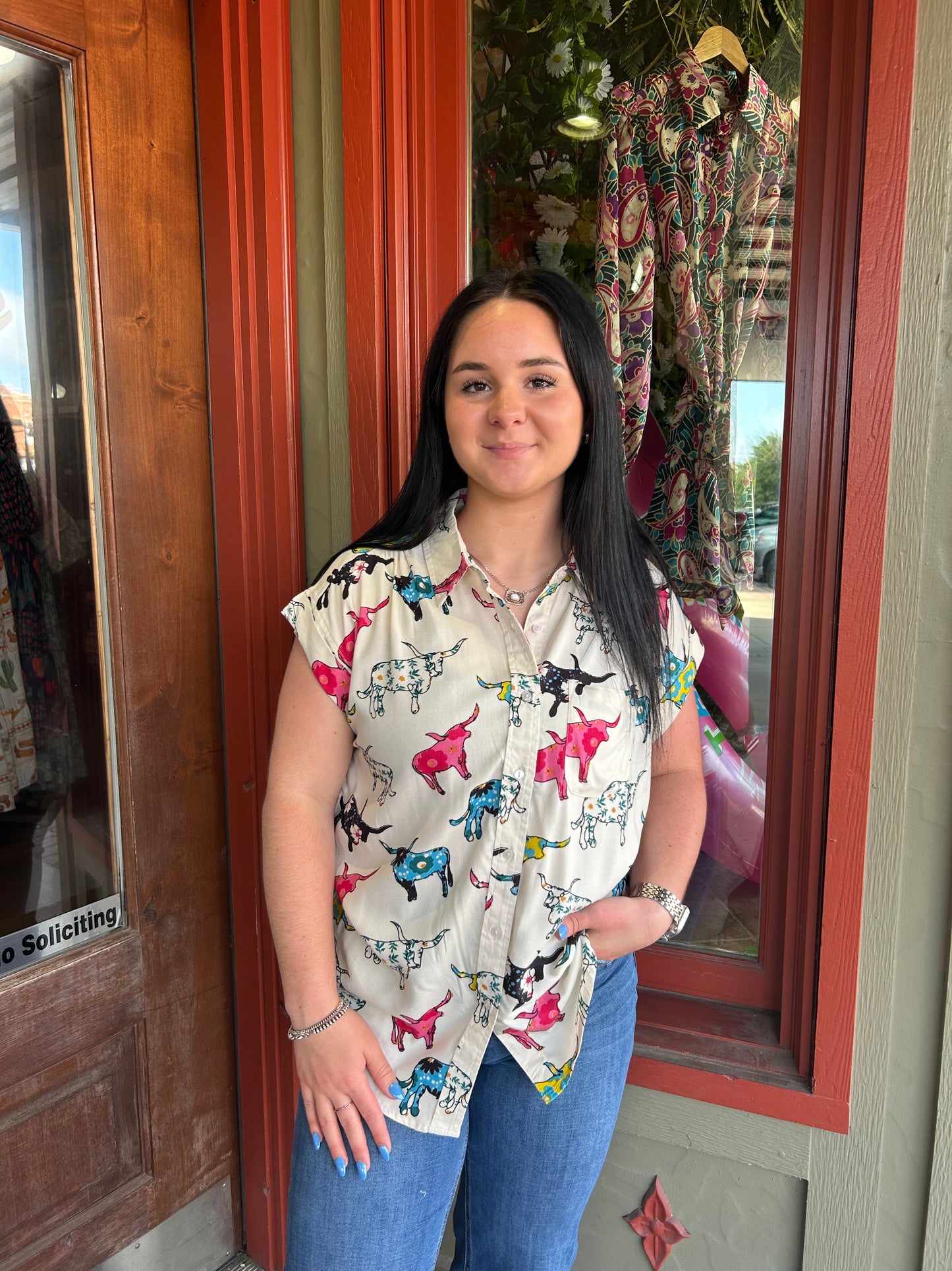 Floral Arty Top