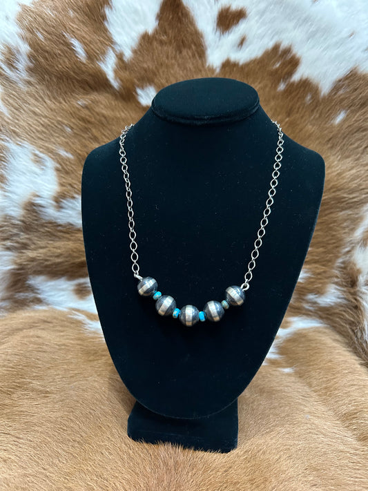 Large 5 Bead Navajo Necklace