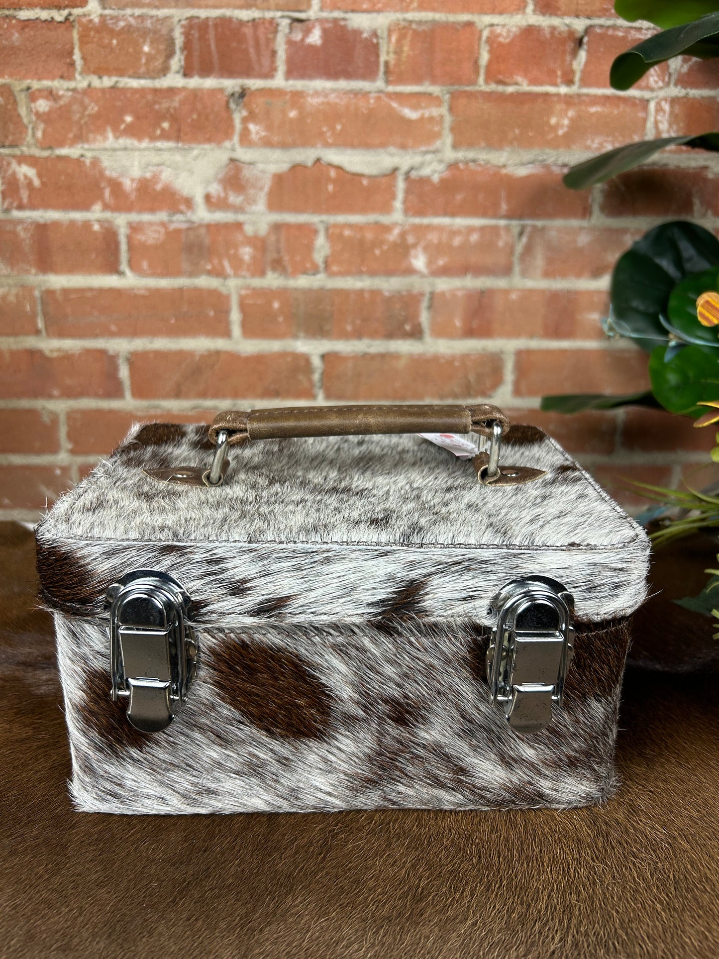 Rectangle Cowhide Jewelry Box