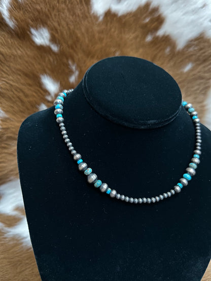 Navajo Pearls W Turq