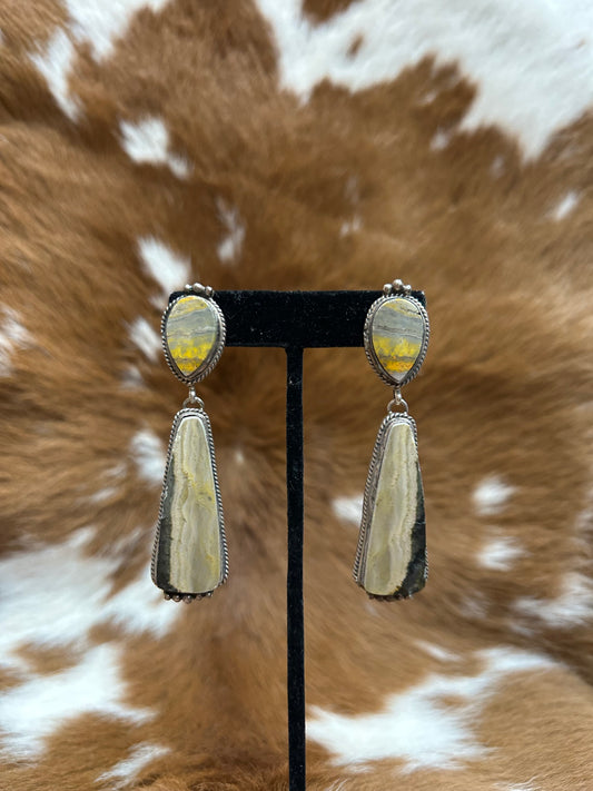 Bumble Bee Jasper Earrings