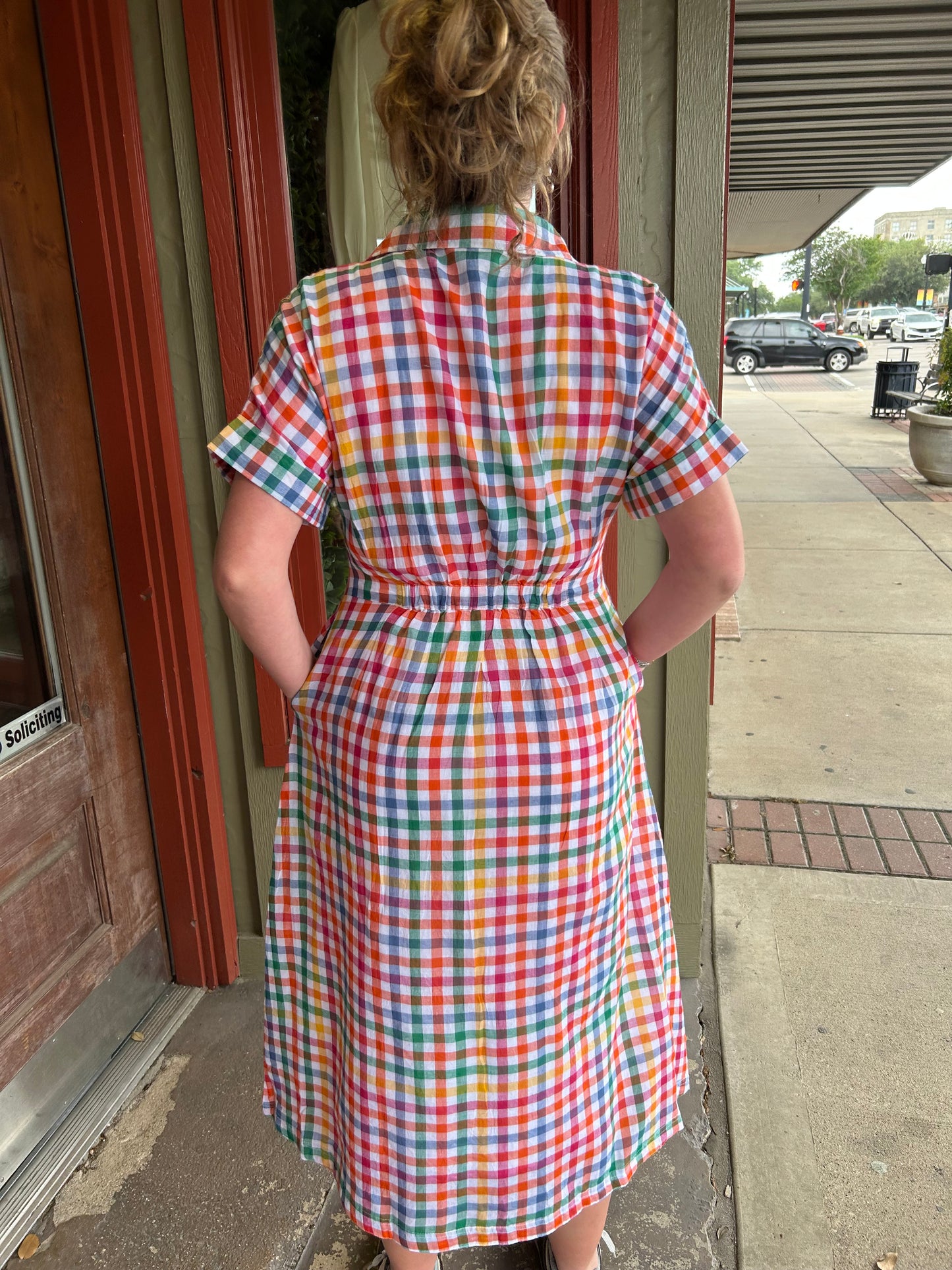 Bless Your Heart Plaid Dress