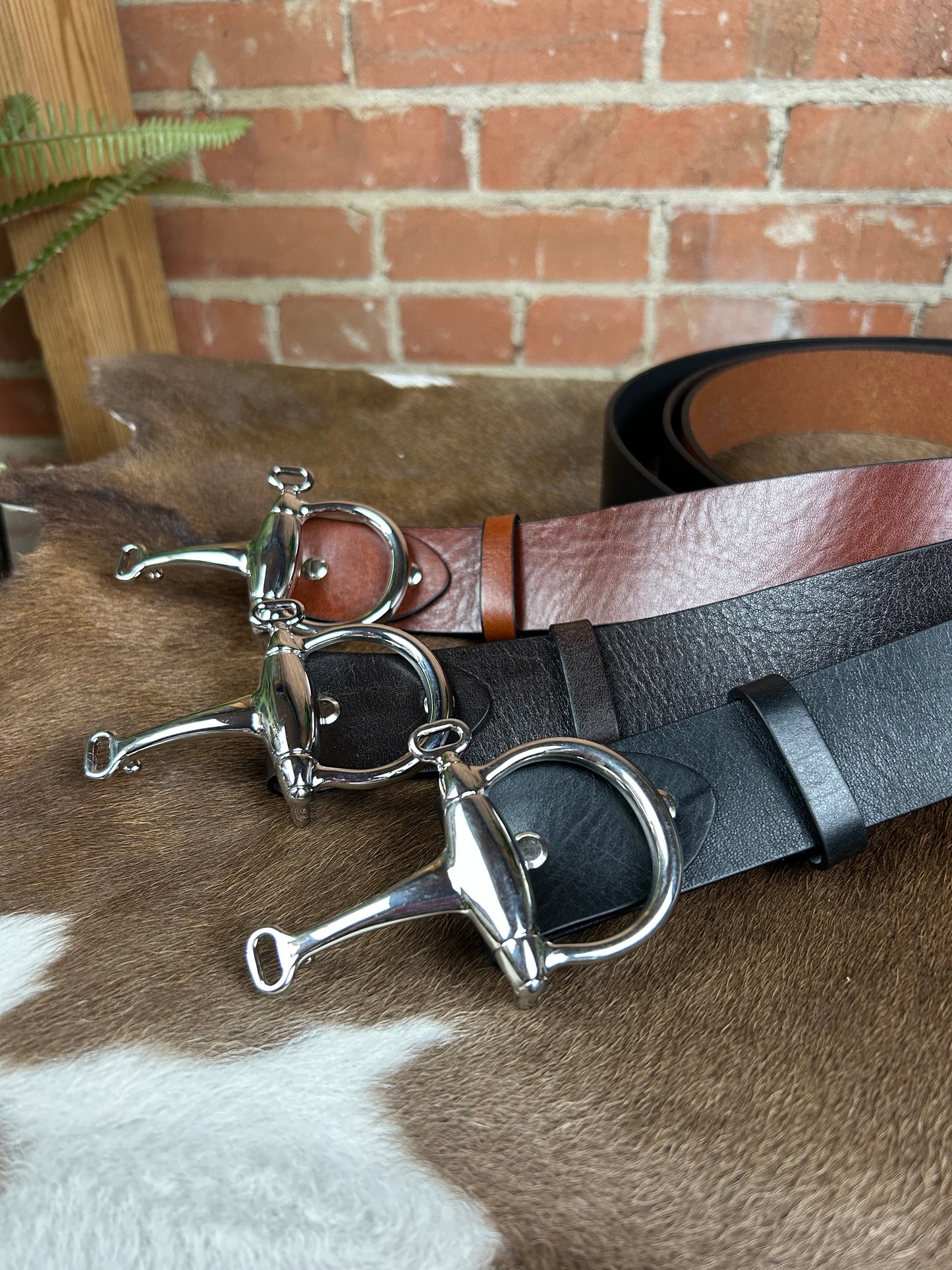 Silver Bosca Grande Bit Belt