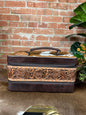 2 Layer Cowhide & Tooled Jewelry Box
