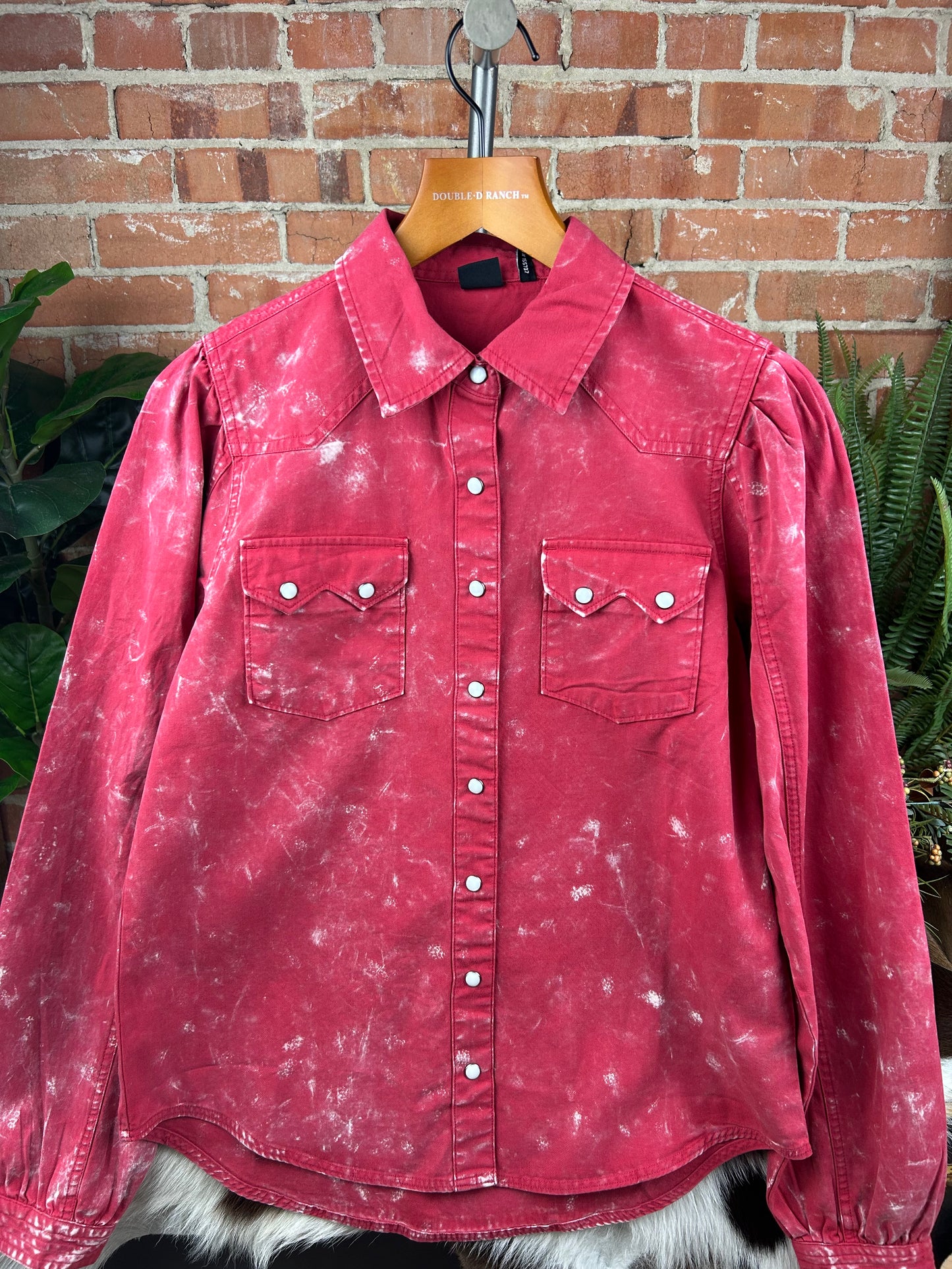 Ranchy Red Denim Shirt
