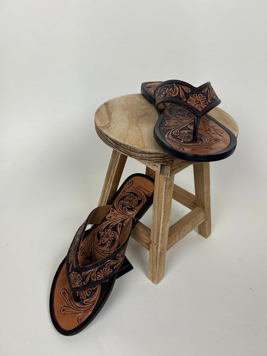 Tooled Flip Flops