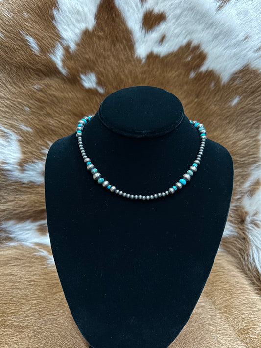 Navajo Pearls W Turq