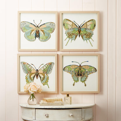 3D Buttefly Collage Art