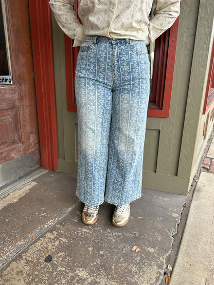 Trellis Denim Pants