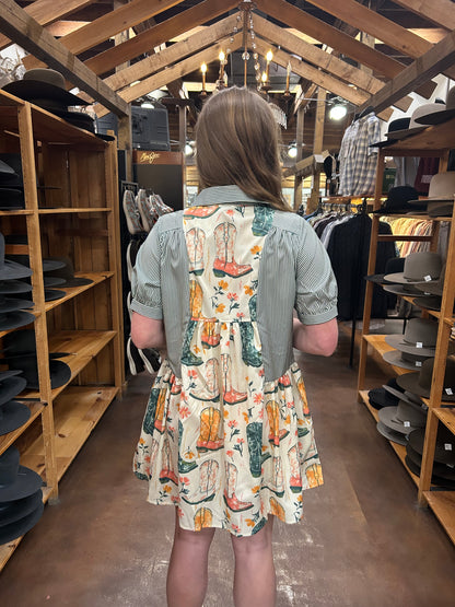 Kicking Boots Dress