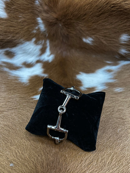 Classic Dbl Snaffle Bit Bracelet
