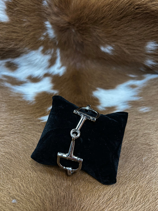 Classic Dbl Snaffle Bit Bracelet