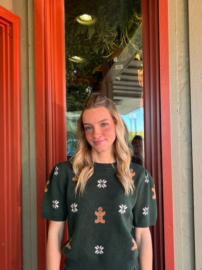 Gingerbread Sweater Top