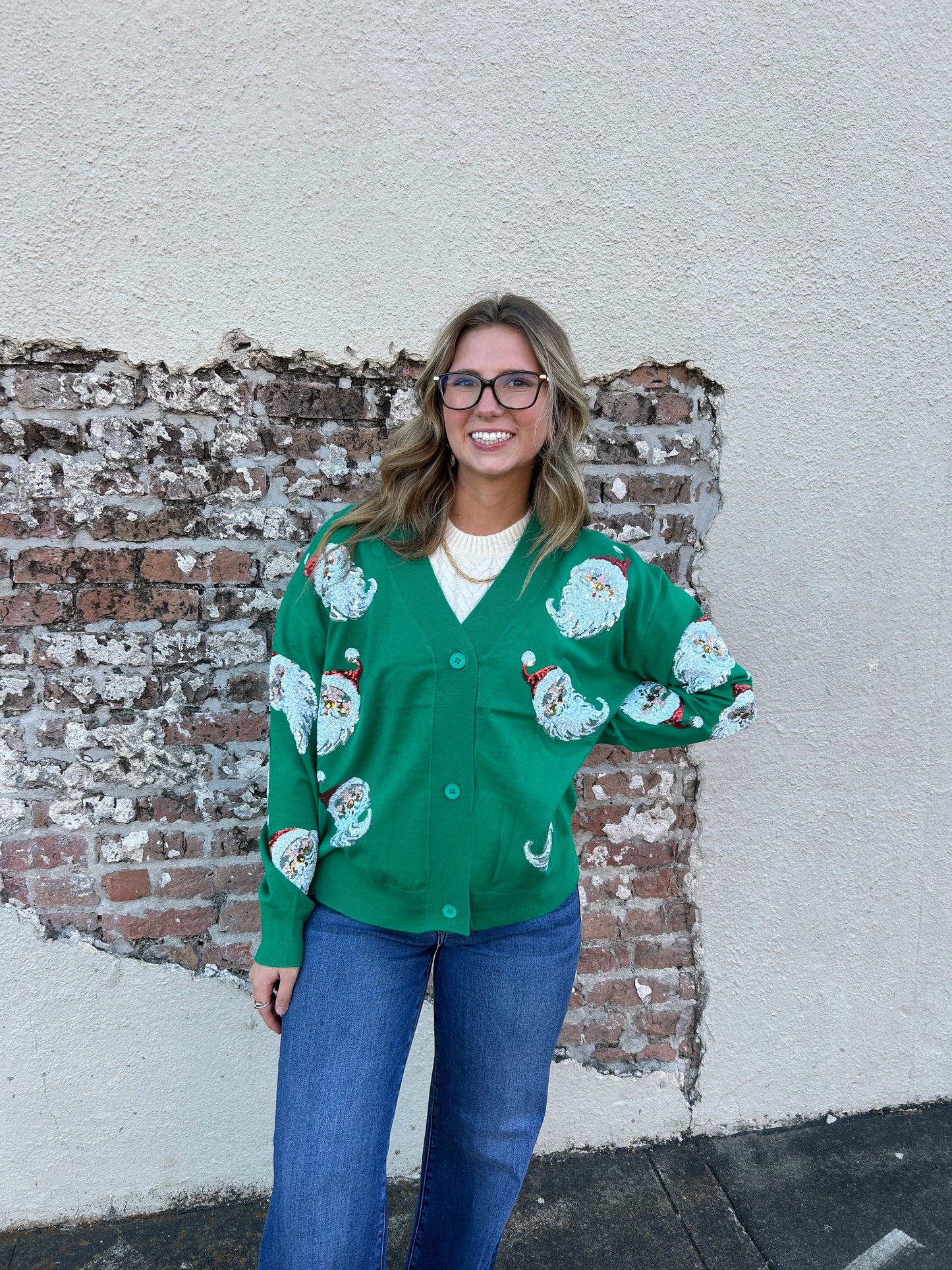 Santa Sequin Cardigan