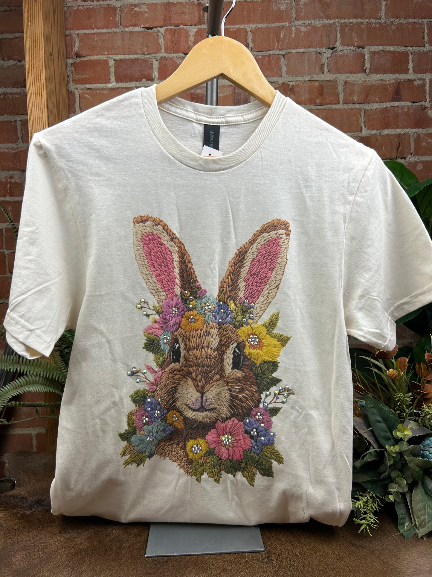 Bunny W/ Flowers Tee