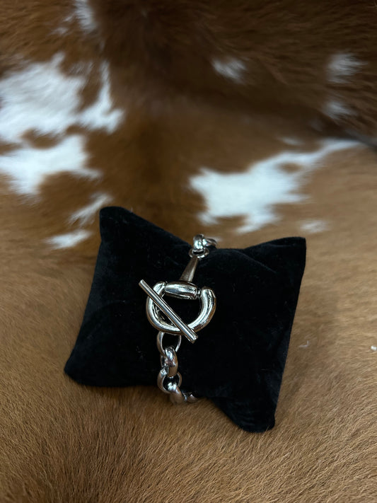 Half Snaffle W/ Bar Bracelet