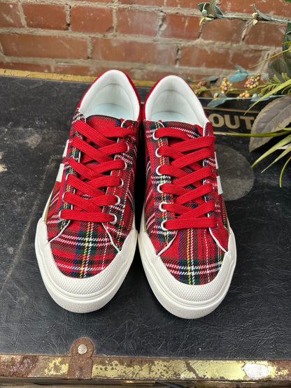 Thats Her Sneaker - Red Plaid