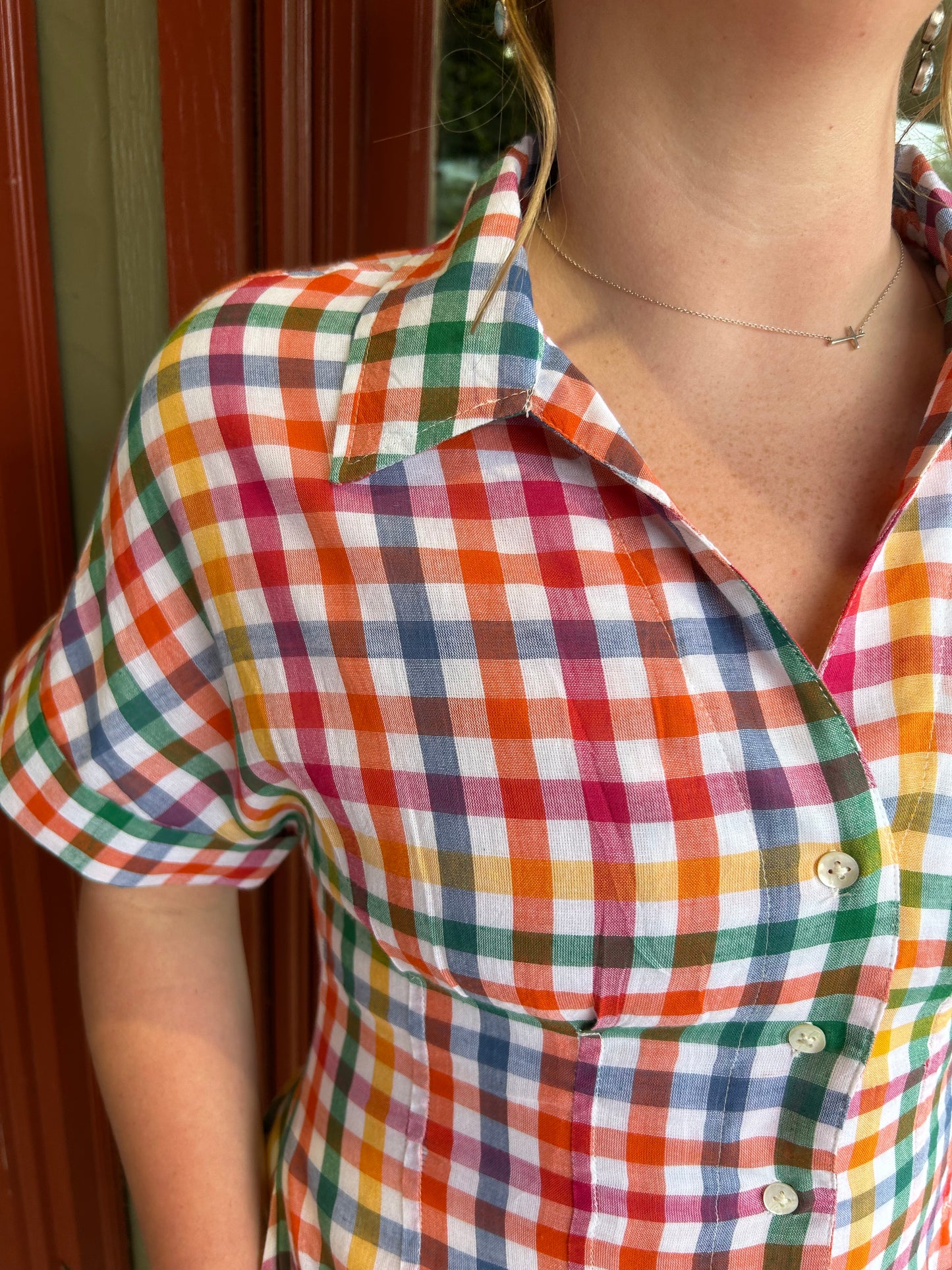 Bless Your Heart Plaid Dress