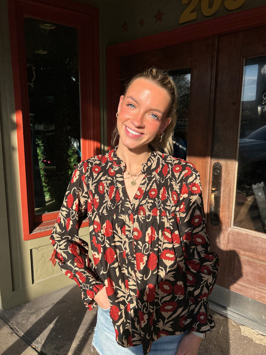 Field Of Poppies Top