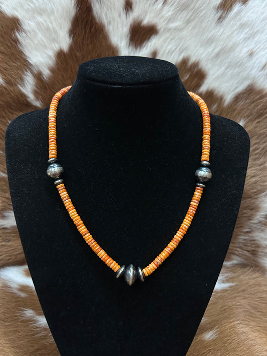 Spiney Beaded Navajo Necklace