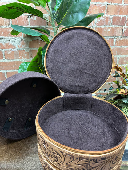 3 Story Tooled Jewelry Box
