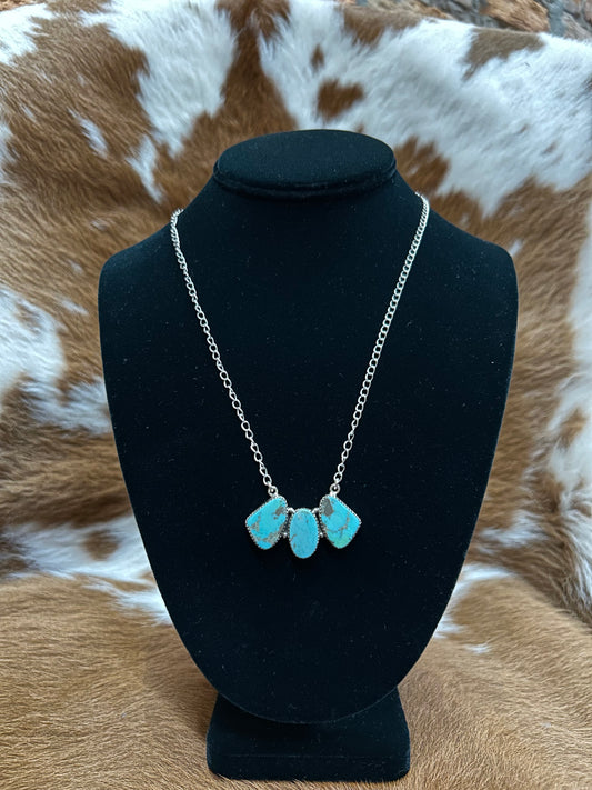 3 Stone Necklace - Red River