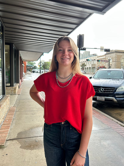 Tomato - Basic V-Neck