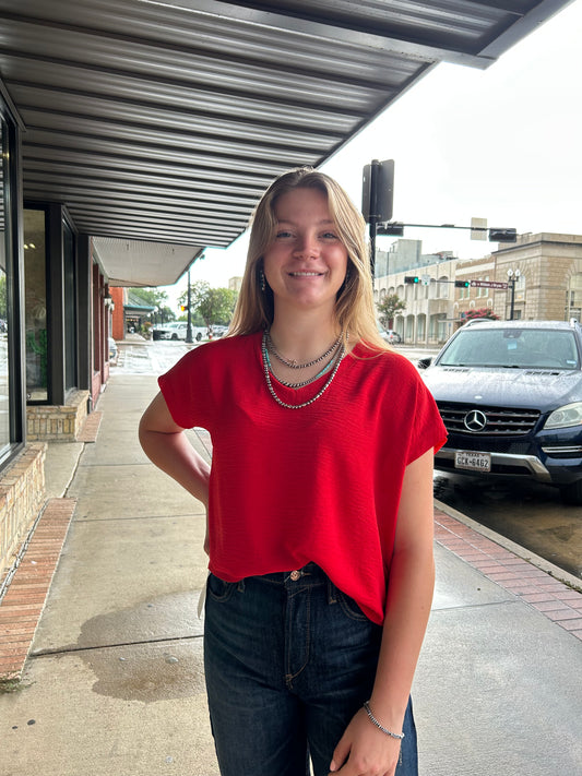 Tomato - Basic V-Neck