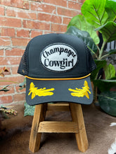 Load image into Gallery viewer, Champagne Cowgirl Trucker Cap