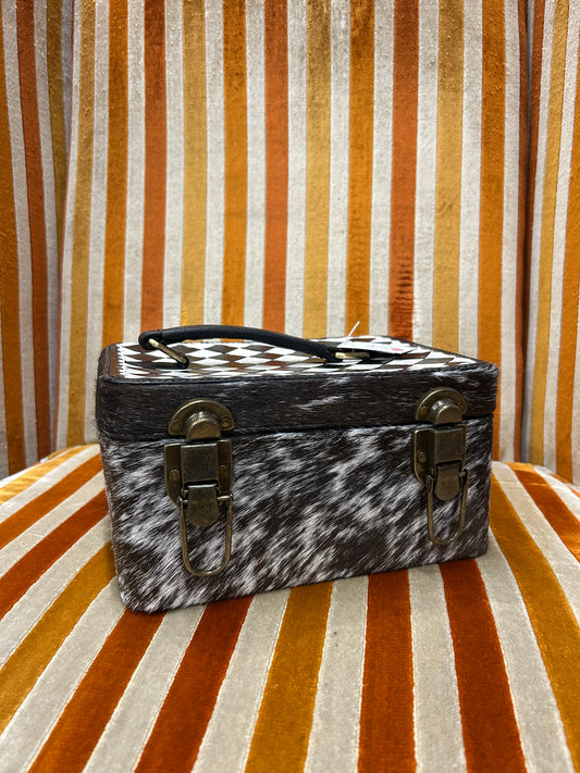 Checkered Top Jewelry Box