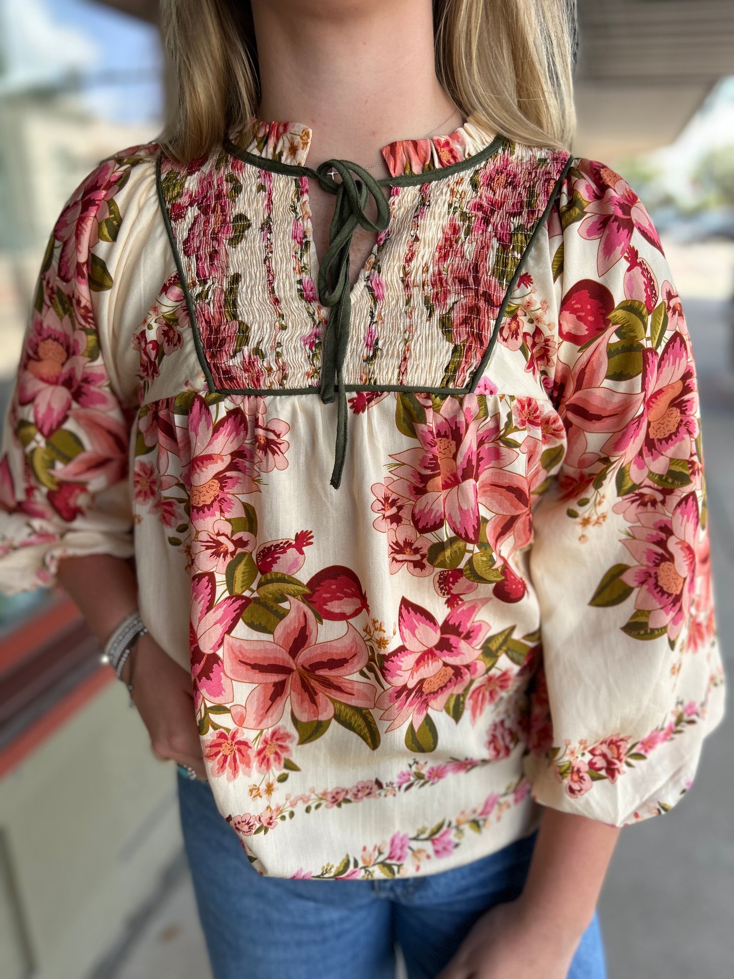 Floral Transition Top