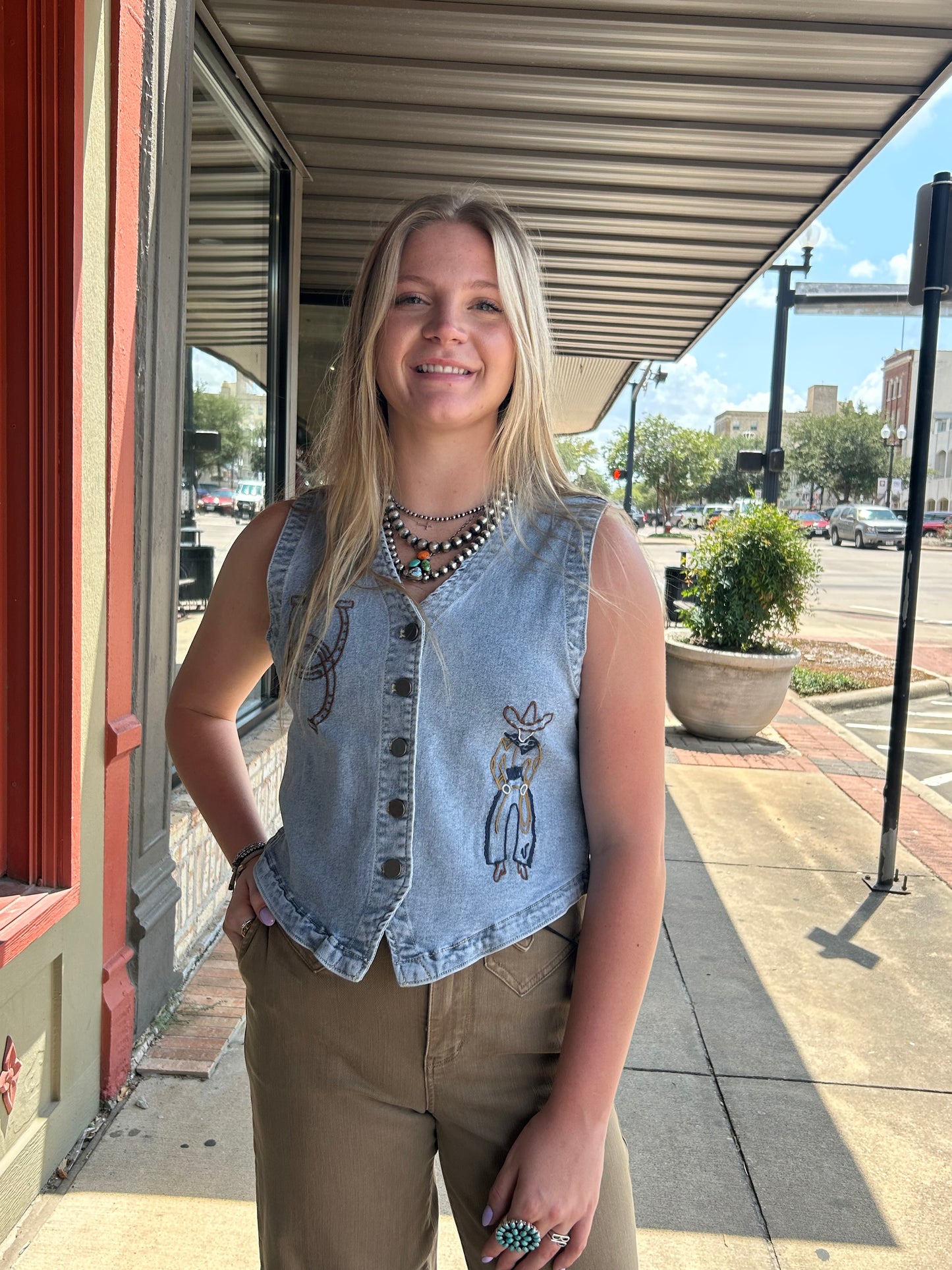 Roping Cowboy Vest