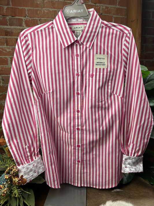 Kirby Shirt - Pink Stripe