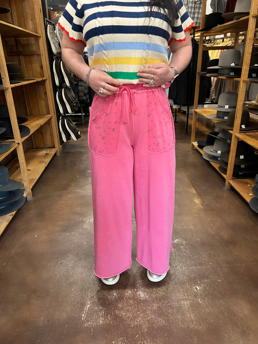 Charli Brown Pants - Floral De