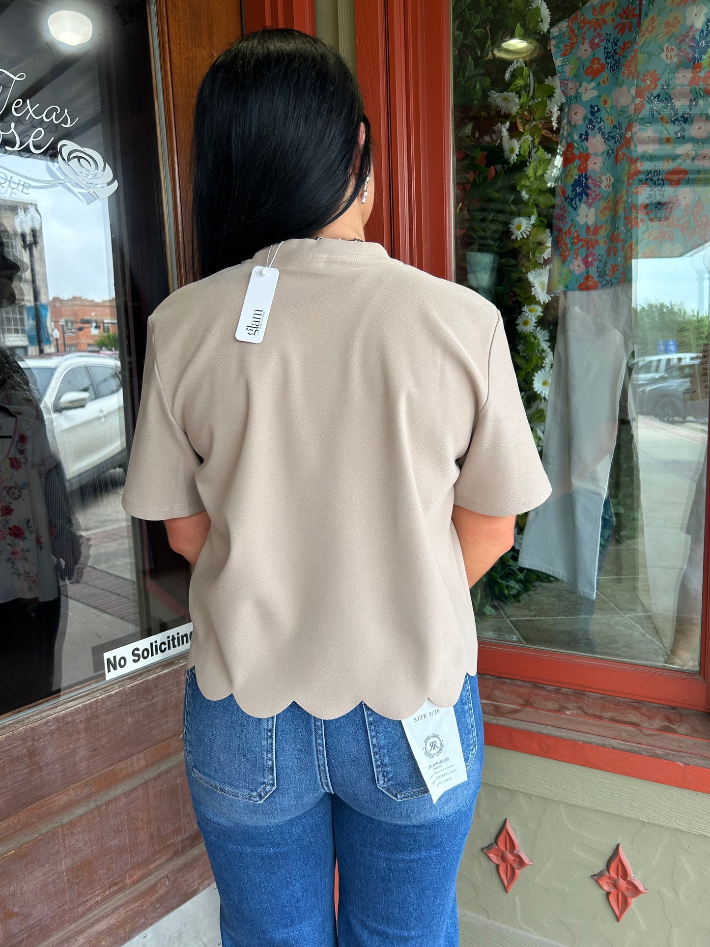 Scallpo Knit Top